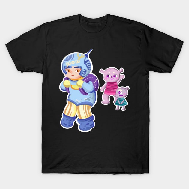 My Alien friends T-Shirt by Manafff